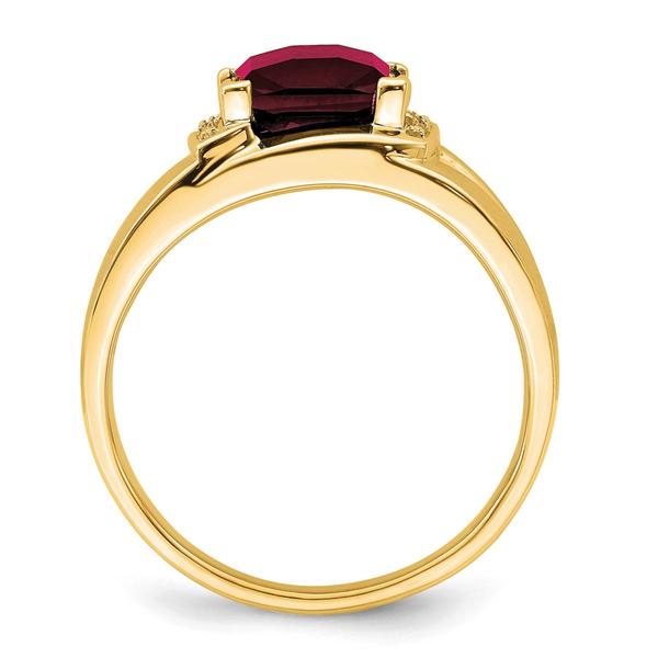 Mens Gentlemen’s Classics™ 14kt. Gold 2ctw. Ruby & Diamond Ring