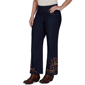 Petite Ruby Rd. English Countryside Embroidered Hem Jeans - image 3