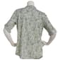 Petite Emily Daniels Short Sleeve One Pocket Blouse-Oil Green - image 2