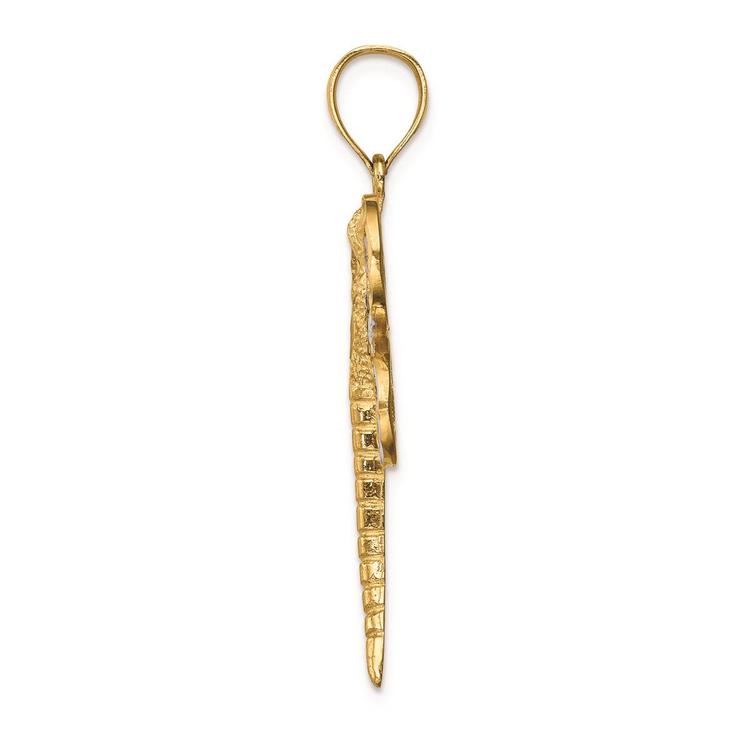 Gold Classics™ 14kt. & White Rhodium Dragonfly Pendant