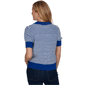 Womens Ruby Rd. Game of Luxe Short Sleeve Stripe Sweater - image 2