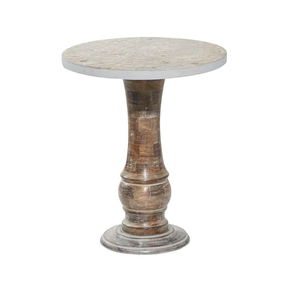 9th & Pike(R) Round Wood Pedestal Table