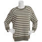 Petite Emily Daniels Long Sleeve Crew Neck Stripe Sweatshirt - image 2