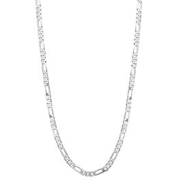 15in. Sterling Silver Figaro Chain Necklace