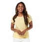 Plus Size Preswick & Moore(R) Extend Cuff Sleeve Slub Tee - image 1