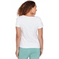 Womens Hearts of Palm Fresh Start Short Sleeve Split Neck Blouse - image 2