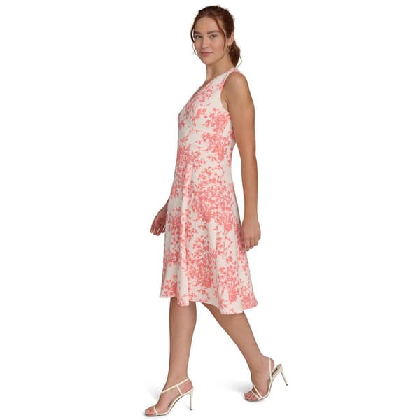 Womens Tommy Hilfiger Sleeveless V-Neck Floral A-Line Dress