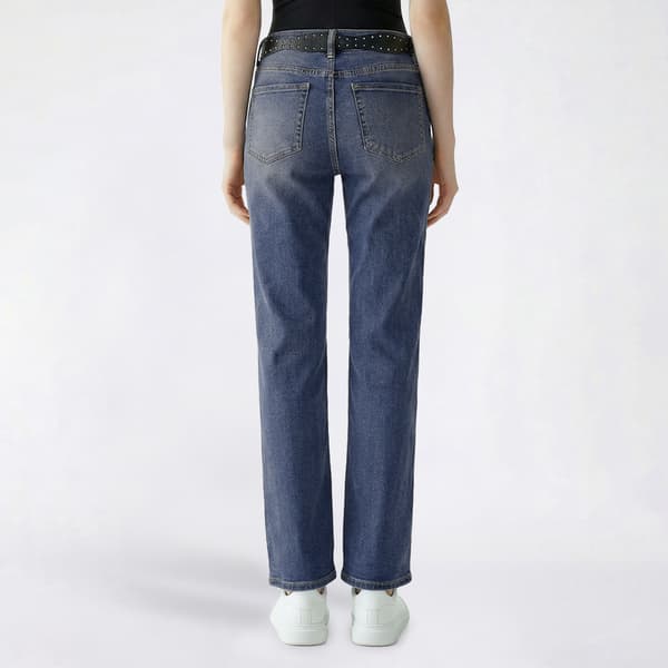 Juniors YMI Low Rise Belted Wide Leg Jeans