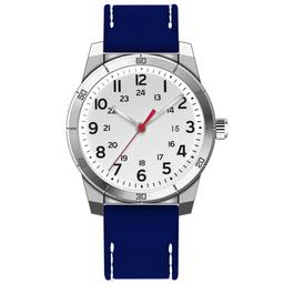Mens Silver-Tone & Matte Silver Dial Watch - 50533S-07-H06
