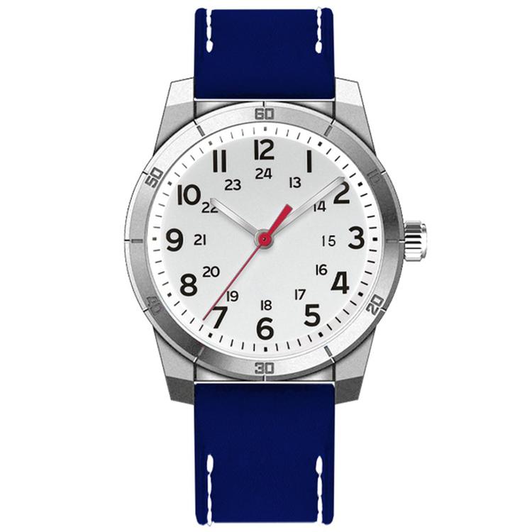 Mens Silver-Tone & Matte Silver Dial Watch - 50533S-07-H06