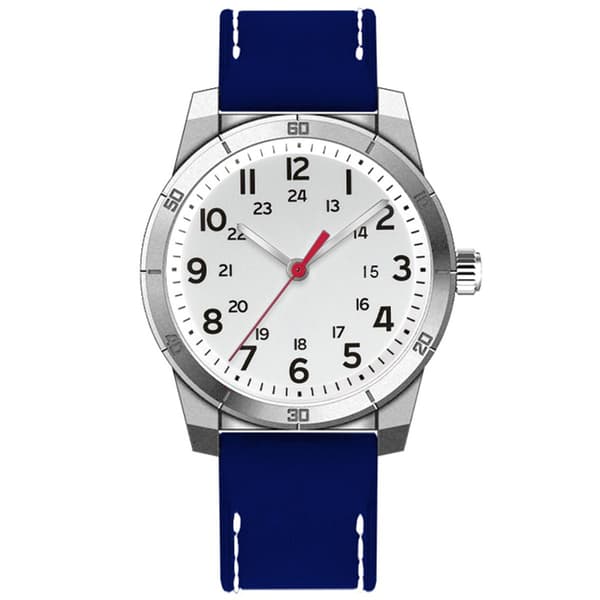 Mens Silver-Tone & Matte Silver Dial Watch - 50533S-07-H06 - image 