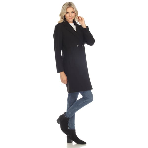 Womens White Mark Classic Walker Coat