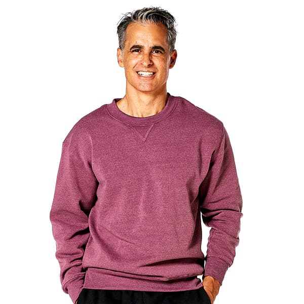 Mens Starting Point Solid Crew Sweatshirt
