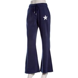 Juniors No Comment Star Graphic Fleece Flare Sweatpants