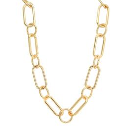 Roman Gold-Tone Large Link Chain Necklace
