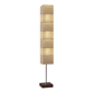 HomeRoots 72 Brown And Silver Three Light Column Floor Lamp Wit - image 1