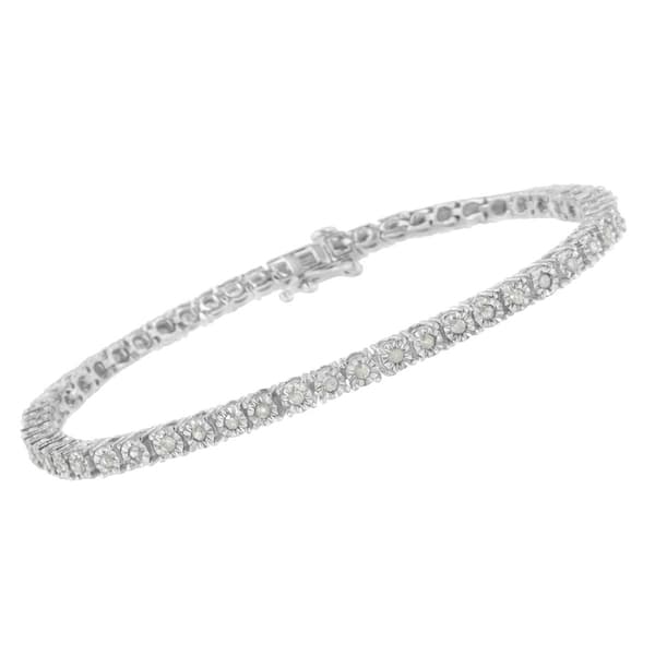 Diamond Classics™ Certified Silver Diamond Tennis Bracelet