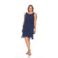 Plus Size SLNY Sleeveless Chiffon Tier Shift Dress - image 1