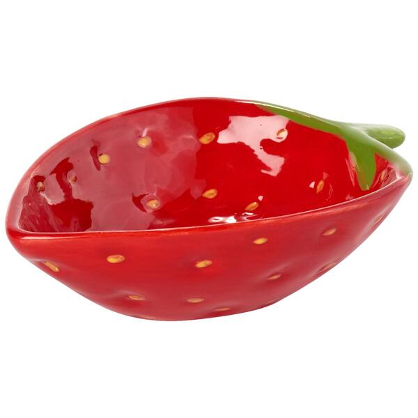 Home Essentials Strawberry Ceramic Dip Bowl - image 