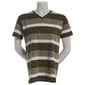 Petite Hasting & Smith Short Sleeve Rugby Stripe V Neck Tee - image 1