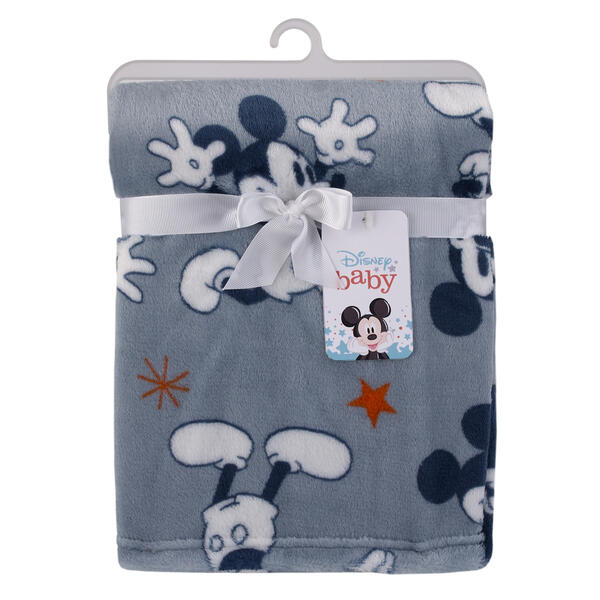 Disney Mickey Mouse Stars Baby Blanket - image 