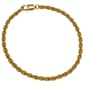 Gianni Argento 7in. Gold over Sterling Rope Chain Bracelet - image 1
