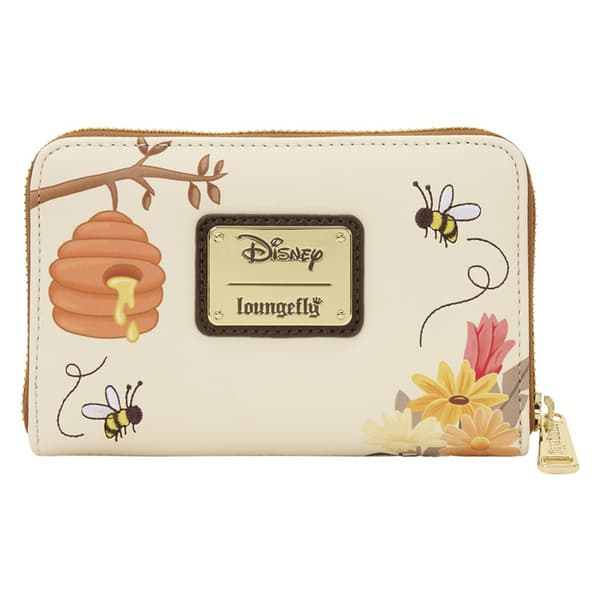 Womens Loungefly Winnie The Pooh & Bees Zip Around Wallet
