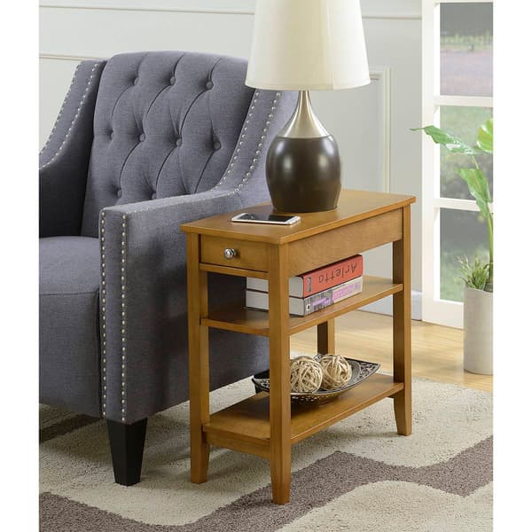 Convenience Concepts American Heritage End Table with Shelves - image 