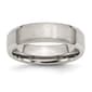Mens Gentlemen's Classics&#40;tm&#41; Stainless Steel Flat Beveled Edge Band - image 1