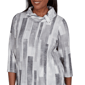 Petite Alfred Dunner Regent Street Brushstroke Sweater - image 5