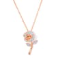 Gianni Argento Diamond Accent Rose Pendant - image 1