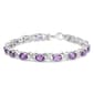 Haus of Brilliance Purple Amethyst & Diamond X-Link Bracelet - image 1