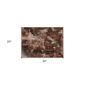 HomeRoots Orange Floral Washable Non Skid Indoor Outdoor Accent - image 3