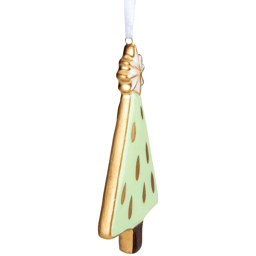 Northlight 4.5in. Green & Gold Christmas Tree Hanging Ornament