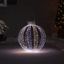 Northlight LED Warm & Cool White 3D Ornament Christmas Yard Decor