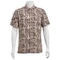 Mens Preswick & Moore(R) Rayon Button Down Shirt - Black/Tan - image 1