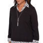 Petite Alfred Dunner Seville Two In One Sweater with Necklace - image 5