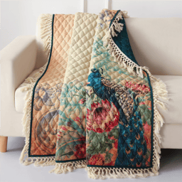 Greenland Home Fashions™ Eden Peacock Reversible Quilted Throw
