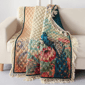 Greenland Home Fashions™ Eden Peacock Reversible Quilted Throw - image 2