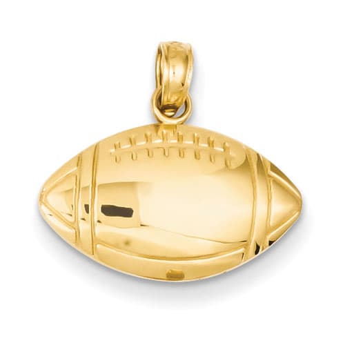Mens Gold Classics(tm) 14k. Football Charm - image 