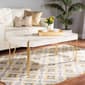 Baxton Studio Kassa Brushed Gold Metal & White Wood Coffee Table - image 6
