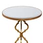 9th & Pike® Gold Glam Metal Accent Table - image 3