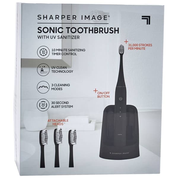 Sharper Image Sonic Toothbrush W/ UV Sanitizer - image 
