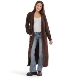 Juniors Madden Girl Mossy Ribbed Open Front Duster