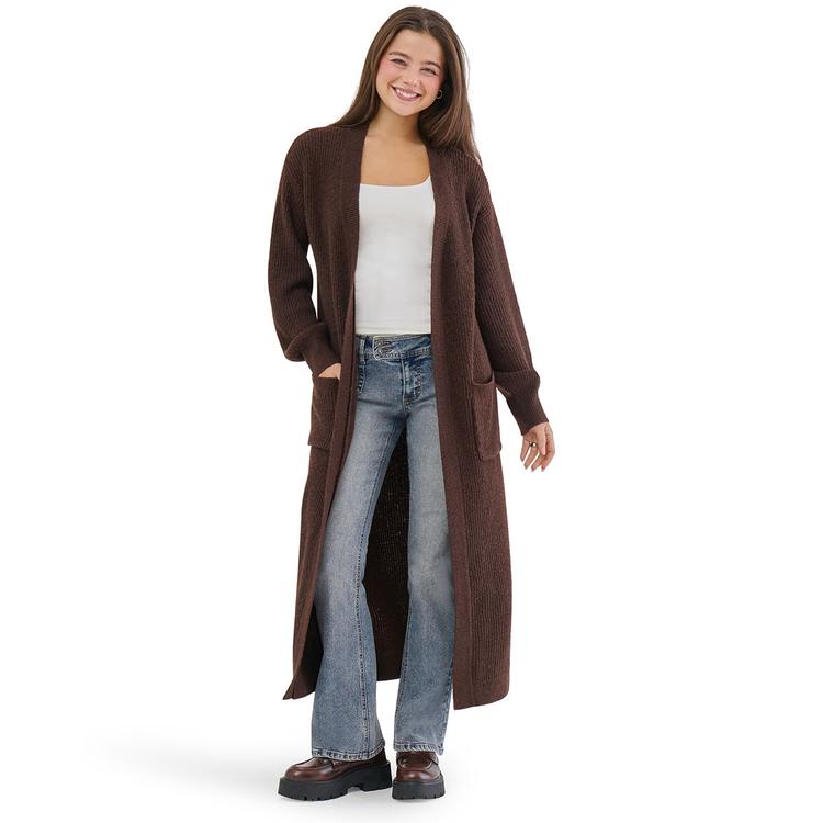 Juniors Madden Girl Mossy Ribbed Open Front Duster