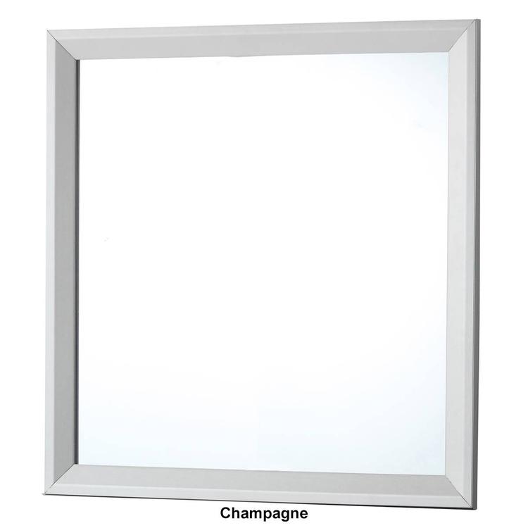 Passion Furniture Classic Square Framed Dresser Mirror - 36x36