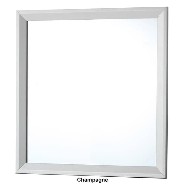 Passion Furniture Classic Square Framed Dresser Mirror - 36x36
