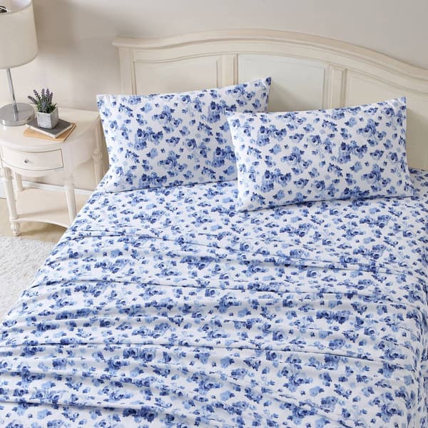 Laura Ashley Emelisa Cotton Flannel Sheet Set