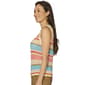 Womens Democracy Scallop Edge Stripe Sweater Vest - image 3