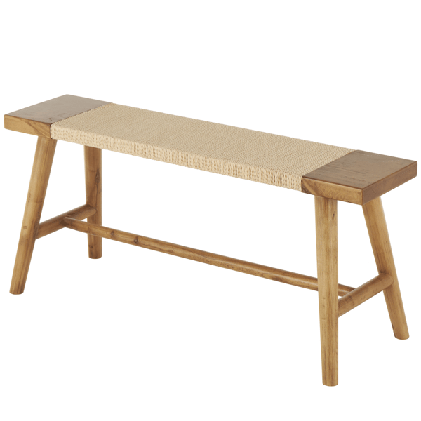 9th & Pike® Traditional Brown Wood Bench - image 